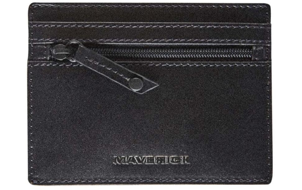 Maverick Portemonnaie All Black 11.5 x 8.7 cm, Schwarz