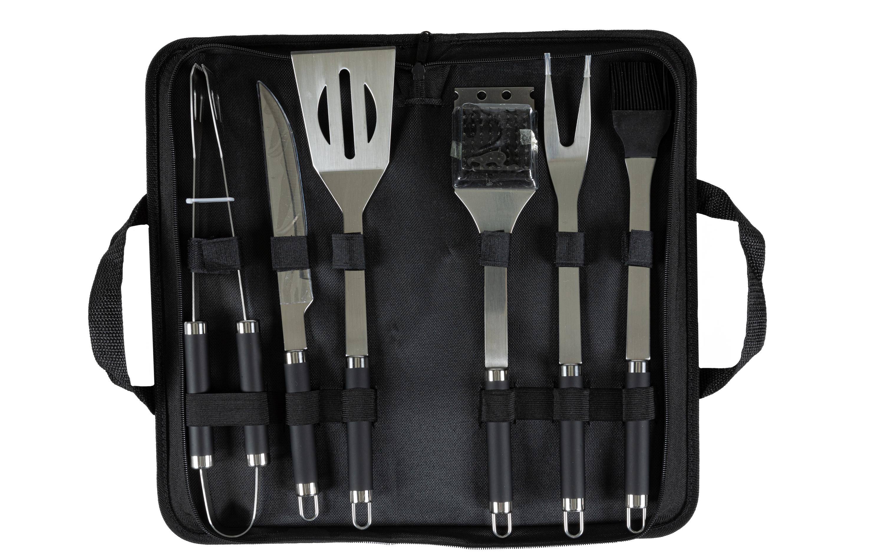 COCON Grillbesteck Set Edelstahl 6-teilig Silber Grills & Feuerstellen COCON