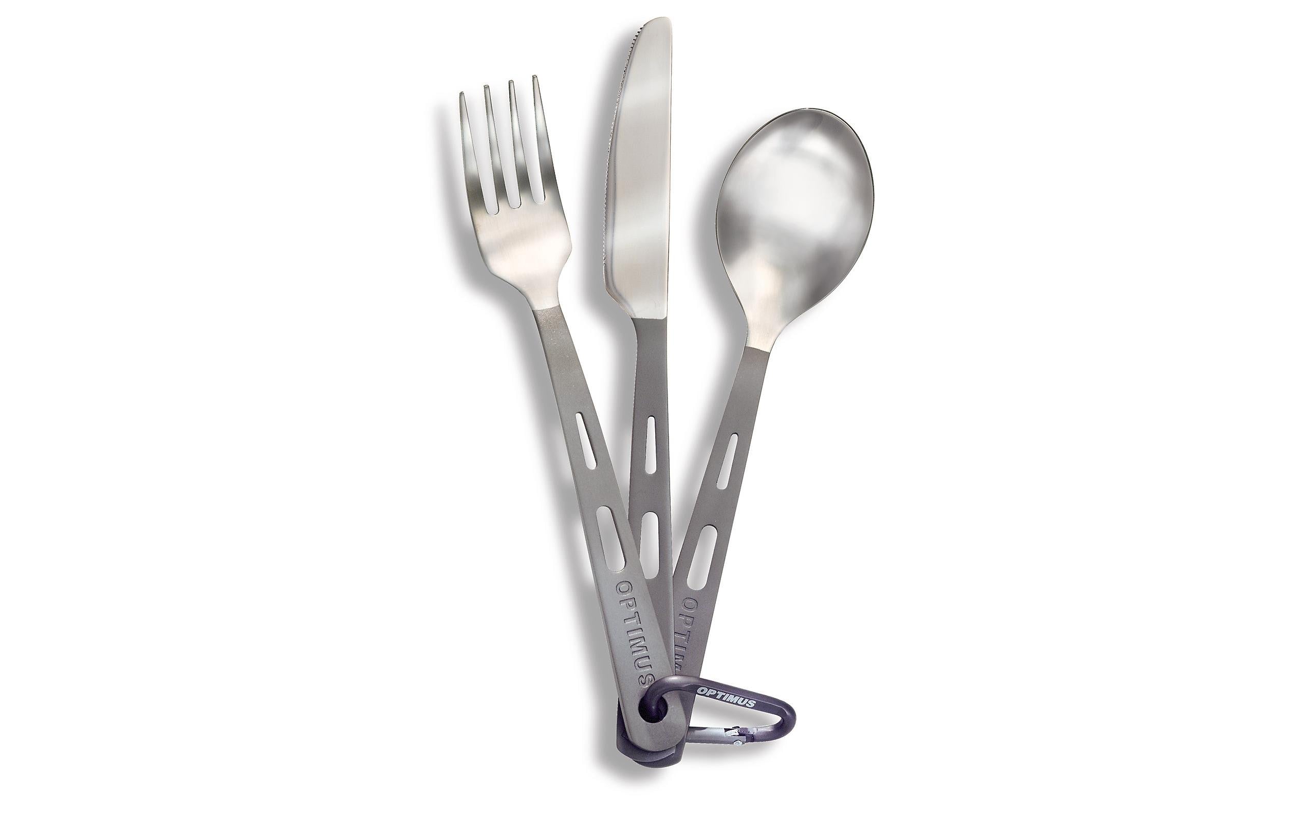 Optimus Titan Besteckset Titan Silber leicht und robust Sport & Freizeit > Freizeit > Zubehör Optimus