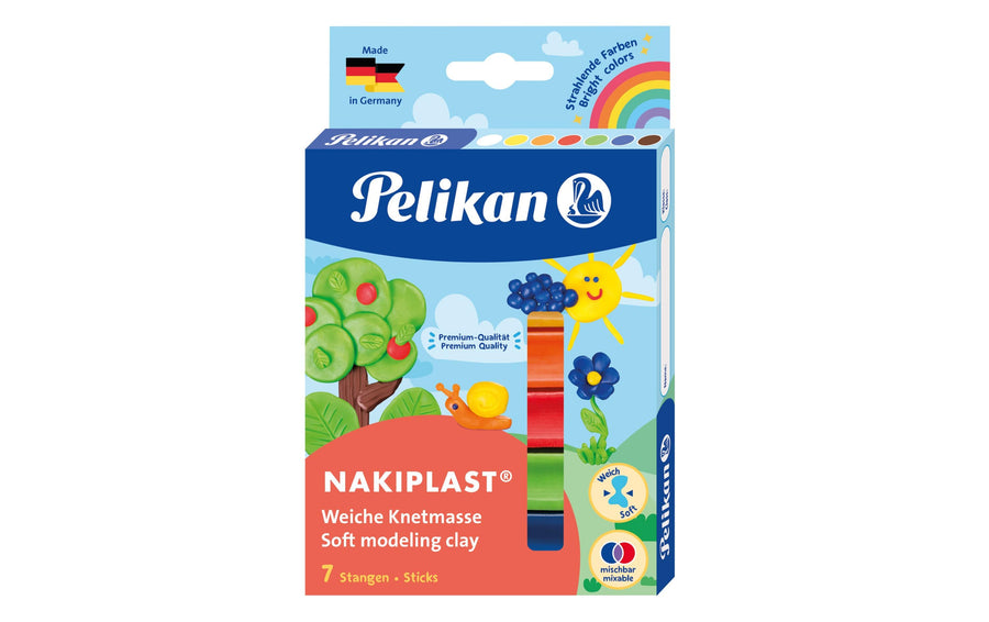Pelikan Knetmasse Nakiplast 7 Farben