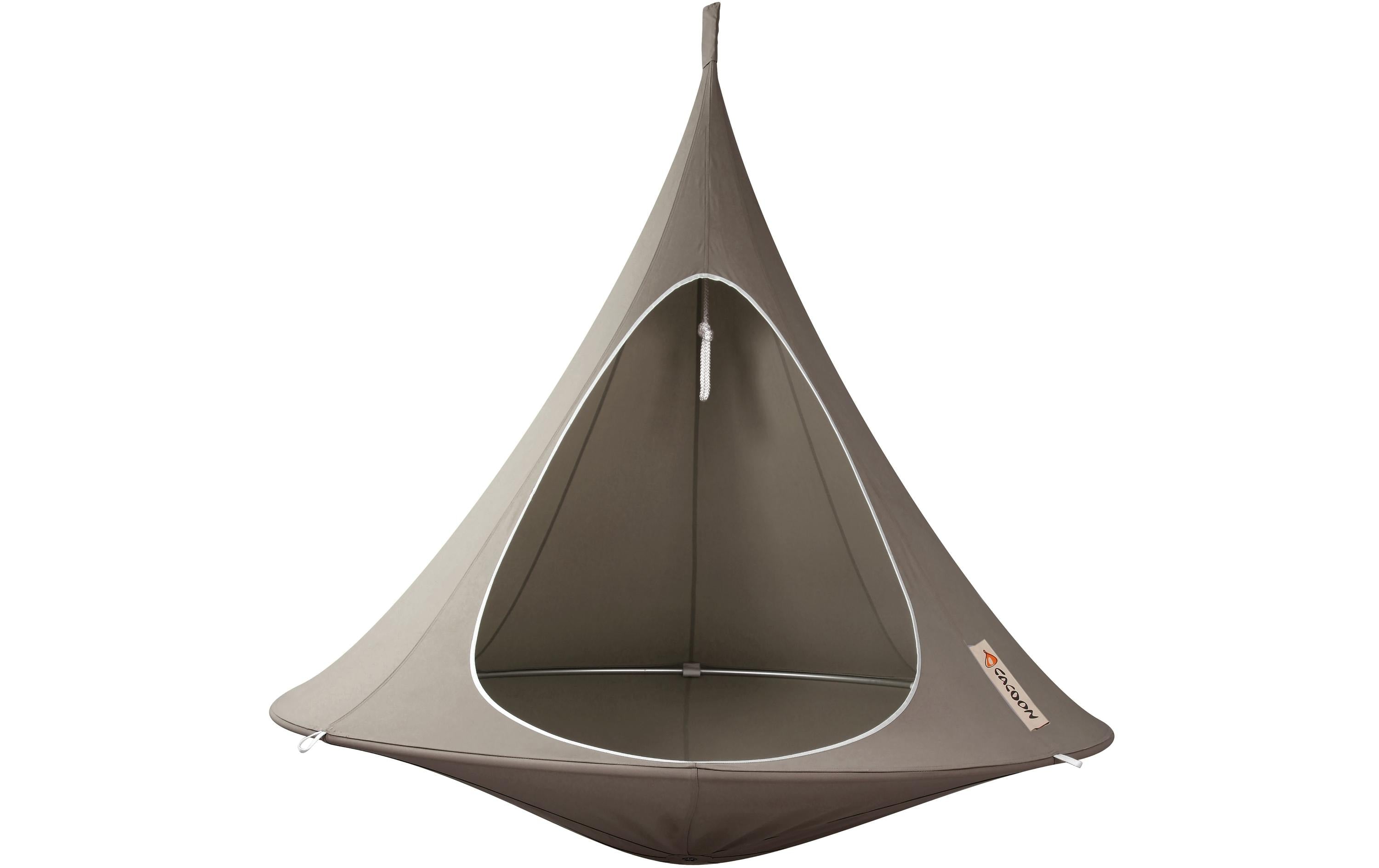 Cacoon Hängematte Double Grau 200 kg für 2 Personen Garteneinrichtung Cacoon