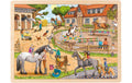 Goki Einlegepuzzle Reiterhof