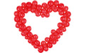 Partydeco Luftballon Herz Rot, 166 x 160 cm, 68 Ballons