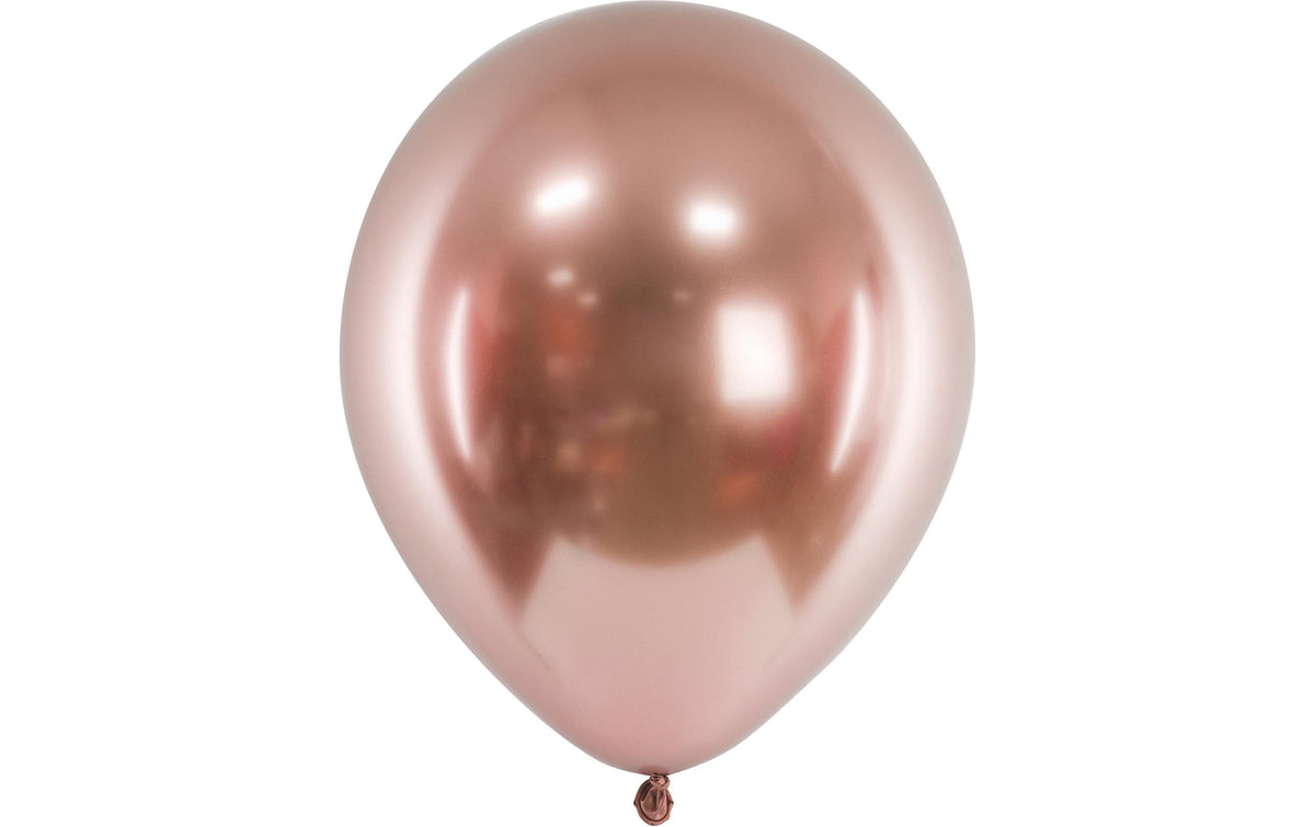 Luftballons Uni Glossy Mittel Gold 30 cm 10er Pack
