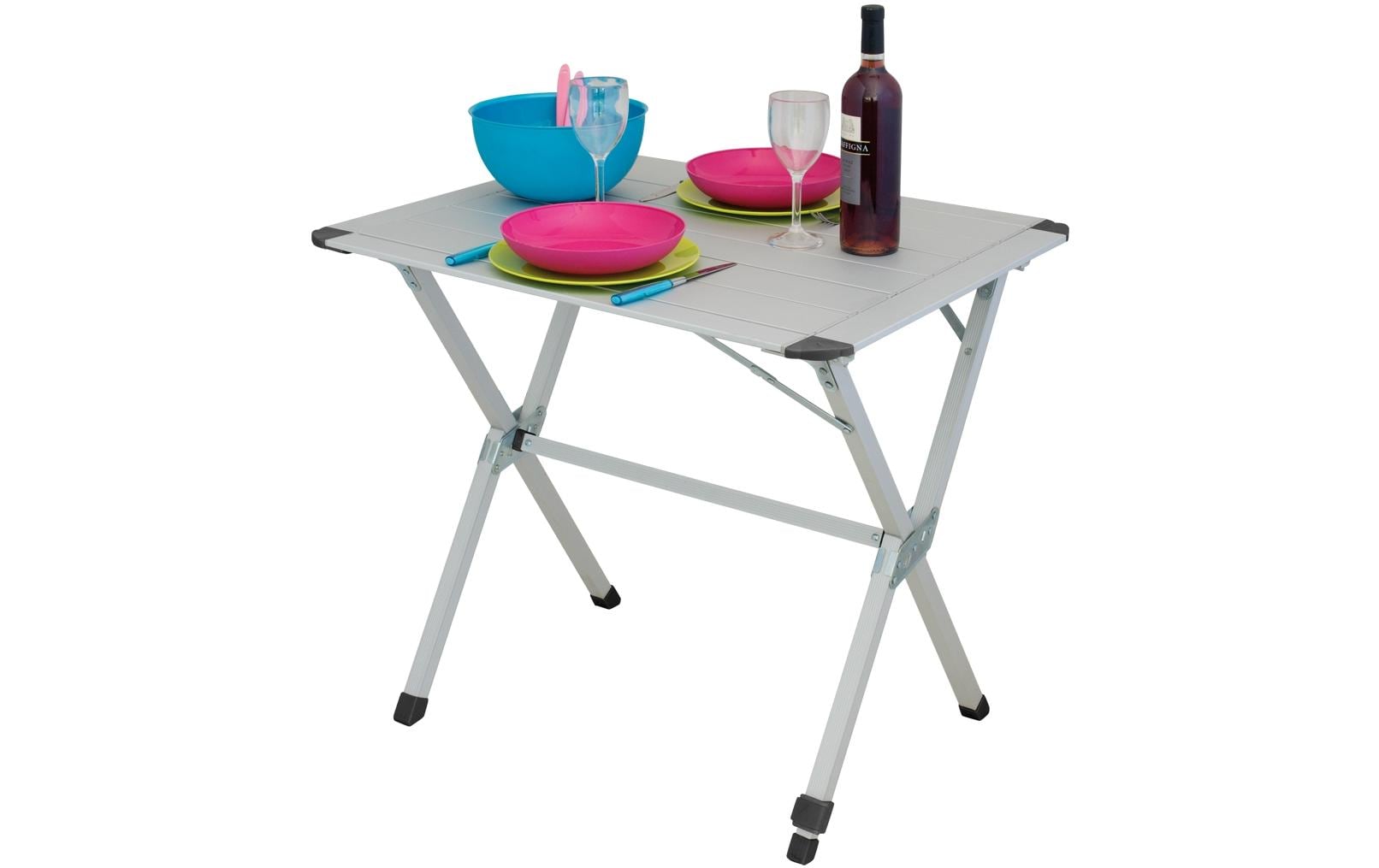 Eurotrail Campingtisch St. Pierre S Kompakt und robust 70 cm x 63 cm Garten & Outdoor > Gartenmöbel > Gartentische Eurotrail