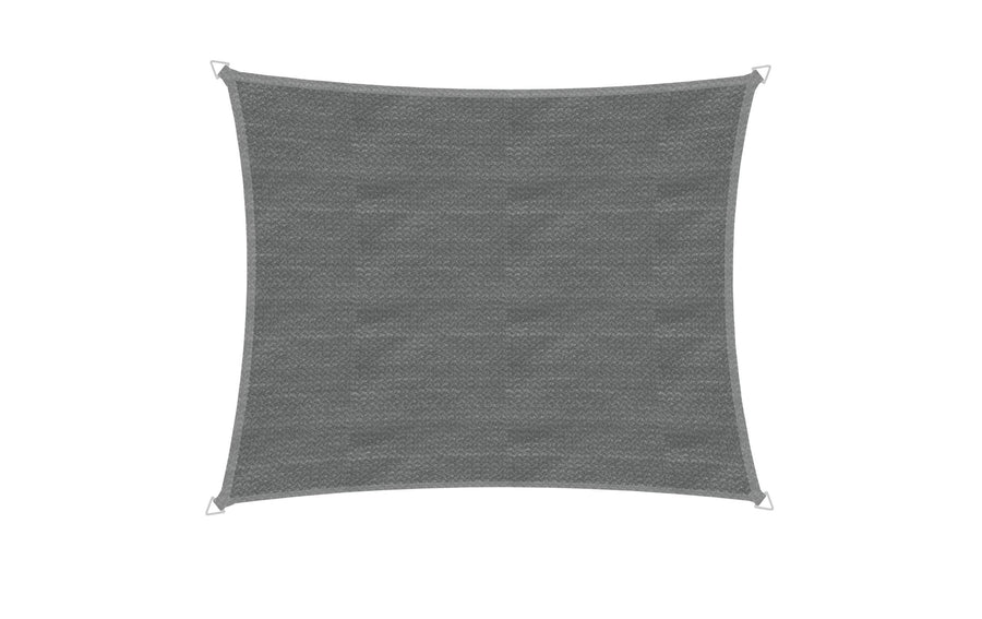 Sonnensegel grau Rechteck 400x500 cm mit UV-Schutz 90% Garteneinrichtung Windhager