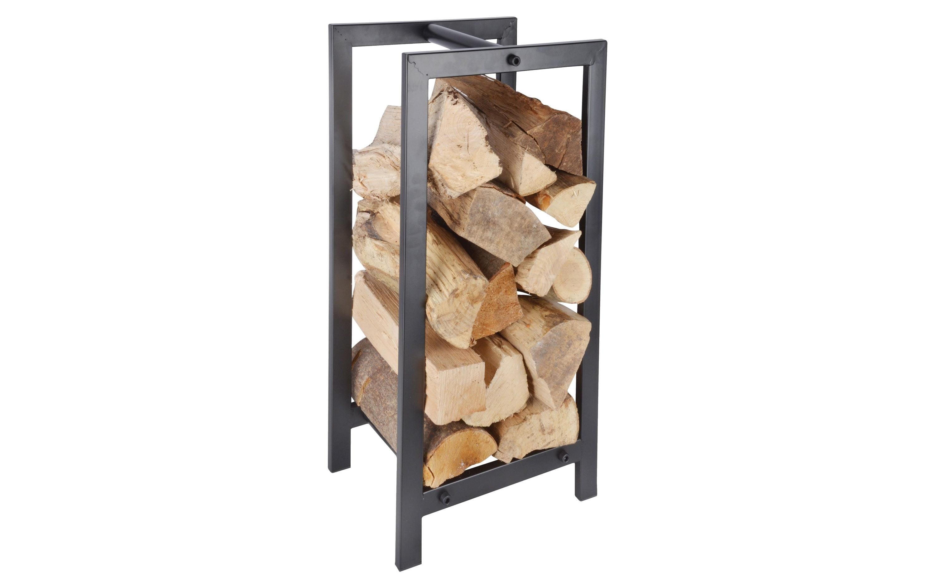 Esschert Design Holzlagerturm Holzkorb für Kaminholz 30x23,5x59,7 cm Garteneinrichtung Esschert Design