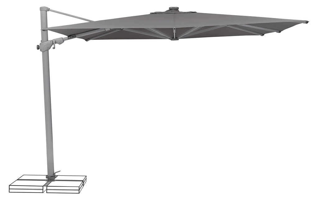 Suncomfort by Glatz Sonnenschirm Varioflex Solar LED, 300 x 300 cm