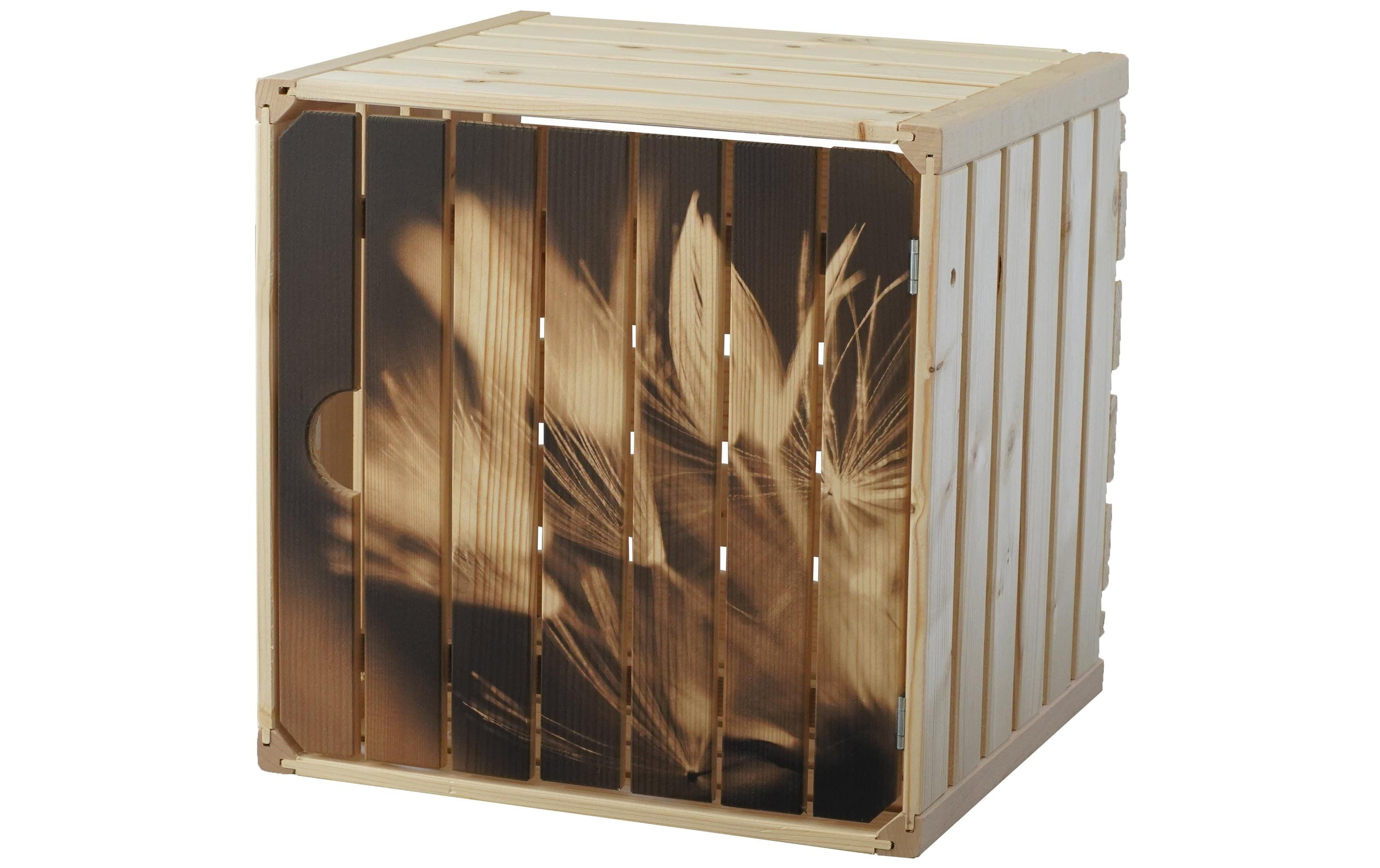 Holz Zollhaus Holzharasse Pusteblume mit Tür