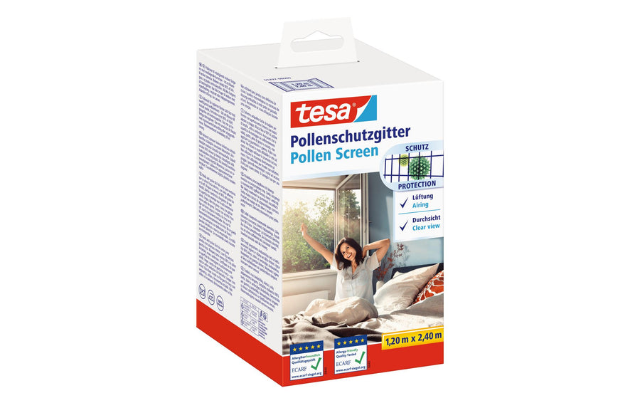 Tesa Pollenschutzgitter Fliegengitter Anthrazit-transparent 120 cm x 240 cm Garteneinrichtung tesa