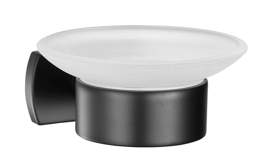 BIASCA Glashalter Glas, schwarz matt