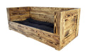 Holz Zollhaus Hunde-Sofa Vintage geflammt XXL, 115 x 55 x 42 cm