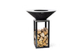 Feu du Jardin Edelstahl Feuerstelle Schwarz 80 cm mit Grillplatte Grills & Feuerstellen FEU DU JARDIN