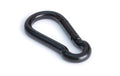 Karabinerhaken aus verzinktem Stahl 8mm schwarz 80mm Garteneinrichtung Meister