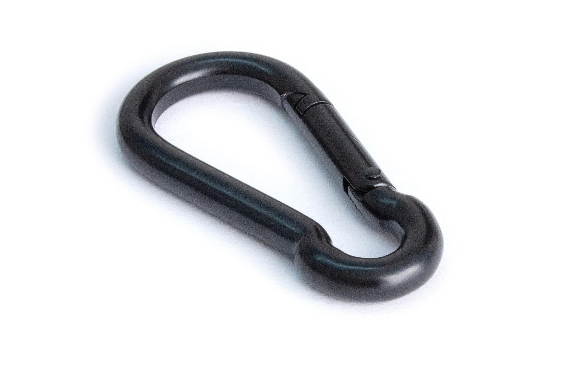 Karabinerhaken aus verzinktem Stahl 8mm schwarz 80mm Garteneinrichtung Meister