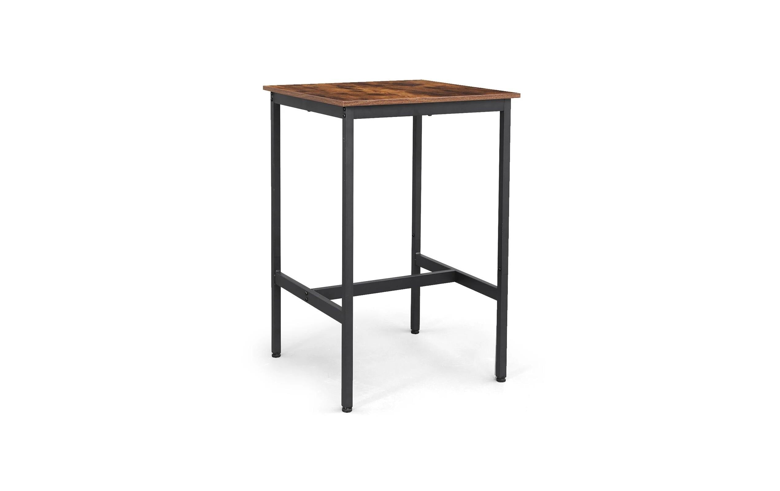 Vasagle Bartisch aus Holz und Stahl 60x60x90 cm