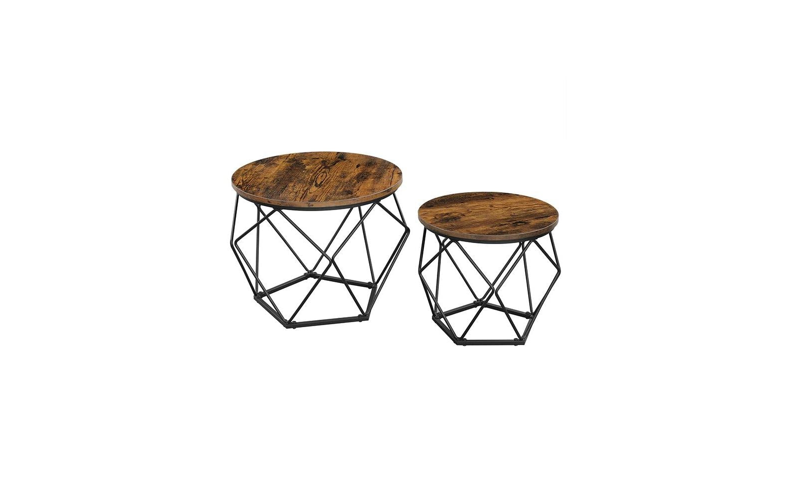 VASAGLE Couchtisch 2er Set 40//40 cm
