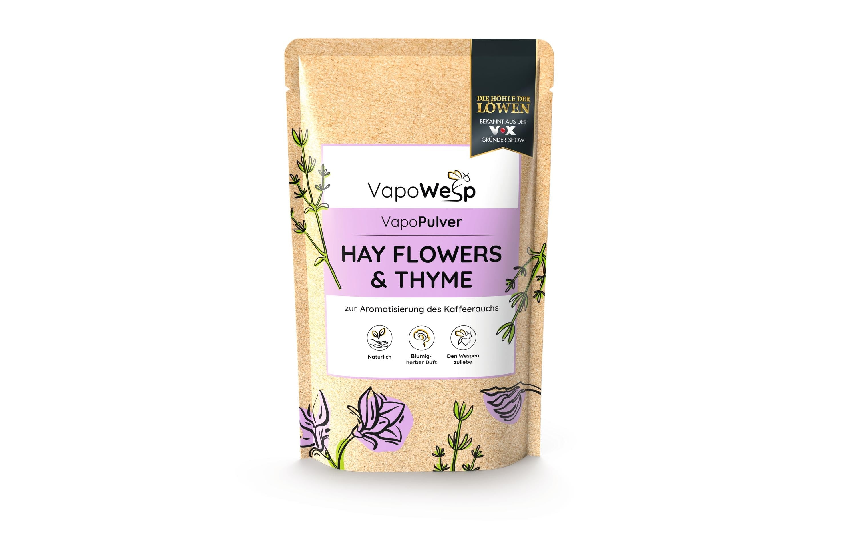 VapoWesp Wespenabwehr Heublumen Thymian 100g Nachfüllpackung Garteneinrichtung VapoWesp