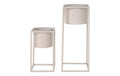 House Nordic Blumentopf Marla Keramik Beige 15 cm 2er Set Garten & Outdoor > Pflanzen > Pflanzengefäße House Nordic