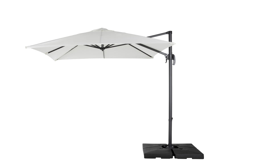 COCON Sonnenschirm Aluminium hängend Natur 250x250 cm Garteneinrichtung COCON