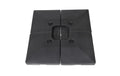 COCON Ampel-Sonnenschirm Basis Schwarz 4x20kg Stabilität Garteneinrichtung COCON