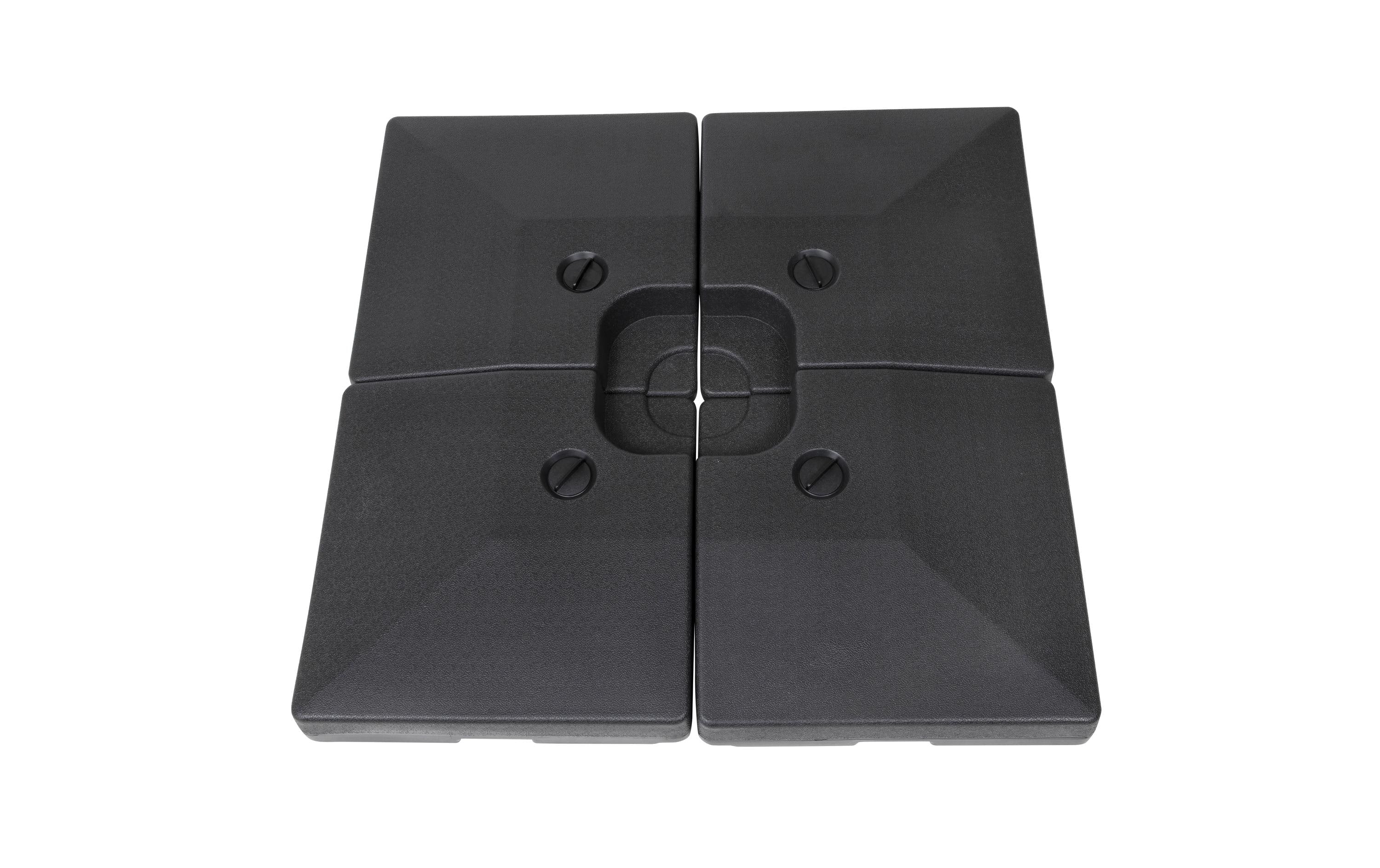 COCON Ampel-Sonnenschirm Basis Schwarz 4x20kg Stabilität Garteneinrichtung COCON