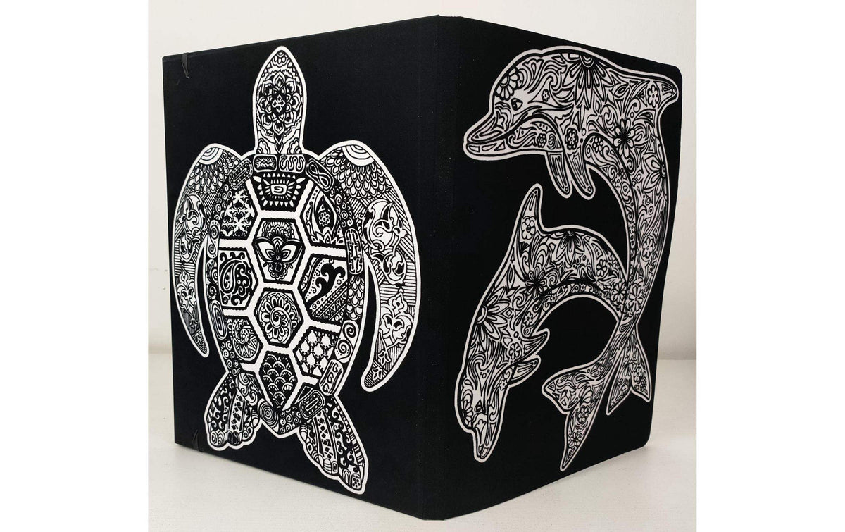 Tataruga Malset Mappe Delfine+Schildkröte A4