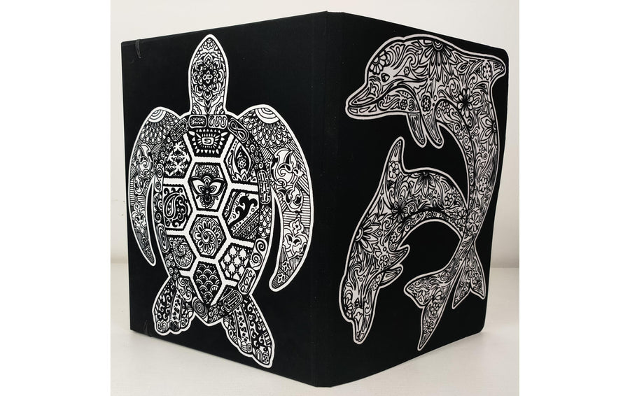 Tataruga Malset Mappe Delfine+Schildkröte A4