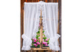 Casa Leon Tagvorhang Vitrage Volants 95 cm x 130 cm, Weiss