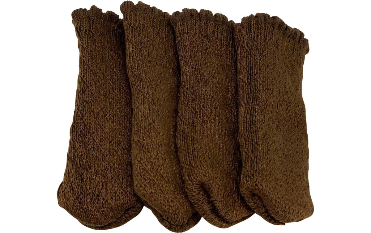 Bodenschoner Uni 4er Set Braun von Dameco Möbelzubehör
