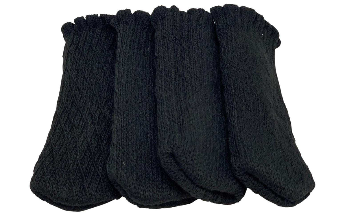 Dameco Bodenschoner Uni 4er Set – Schwarz