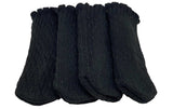 Dameco Bodenschoner Uni 4er Set – Schwarz