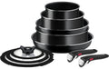 Tefal Pfannenset Kochgeschirr-Set Ingenio Easy On 10-teilig Aluminium