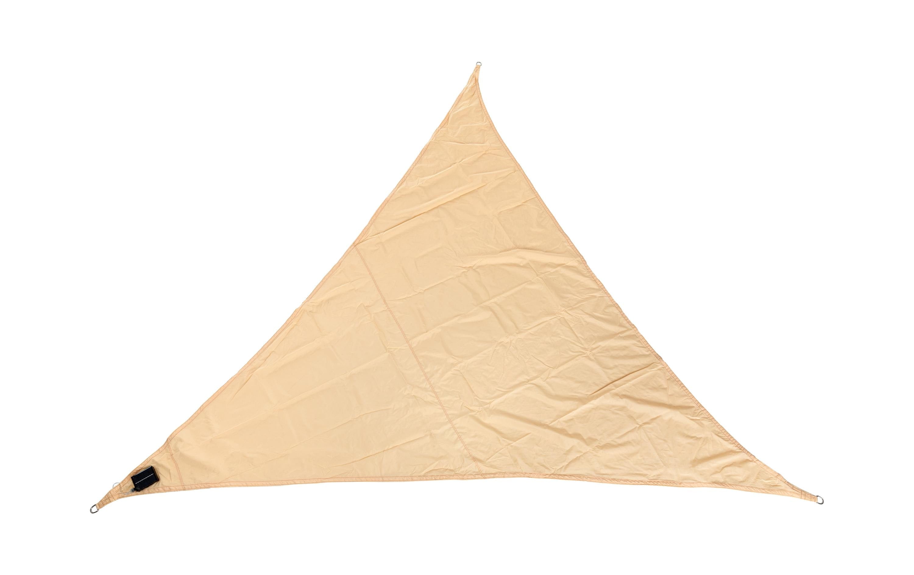 LED-Sonnensegel beige wasserabweisend mit Solar-LED 3.6x3.6 m Garteneinrichtung COCON