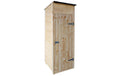 Malaga Gartenschrank Holz Hellbraun 84x74x215 cm Garteneinrichtung Innovesta