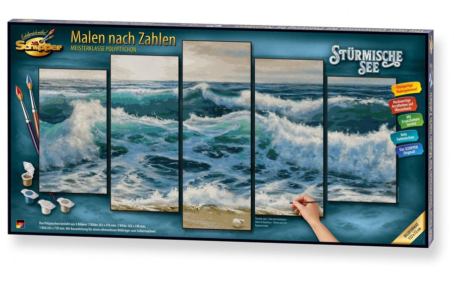 Schipper Malen nach Zahlen Stürmische See