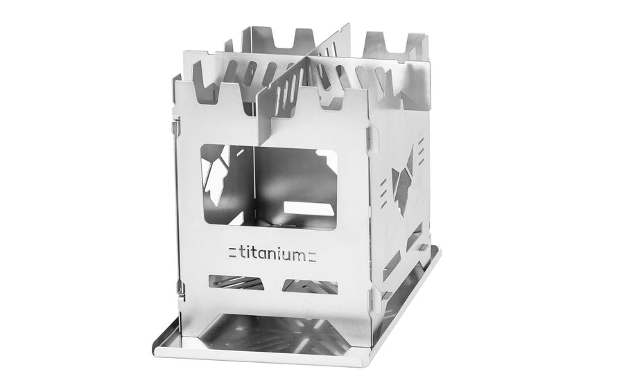 FENNEK Hobo Premium Titan Camping-Grill und Kocher Silber Grills & Feuerstellen Fennek Grill