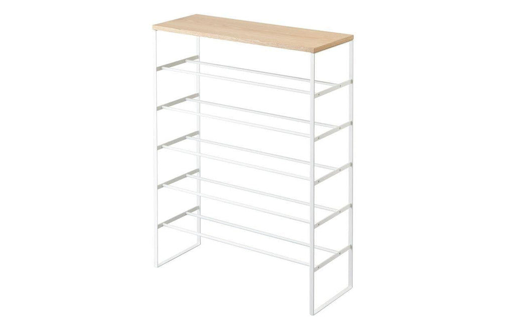 Yamazaki 6-stufiges Schuhregal TOWER Weiss