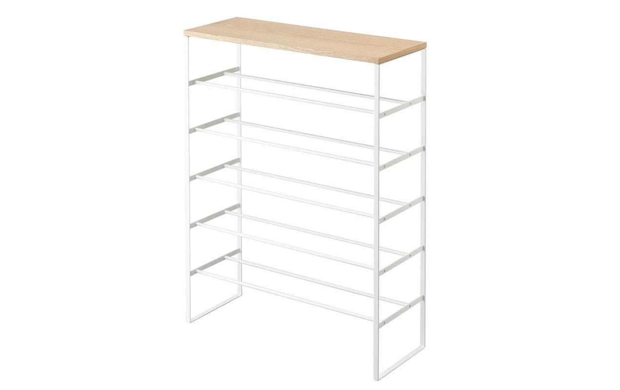 Yamazaki 6-stufiges Schuhregal TOWER Weiss