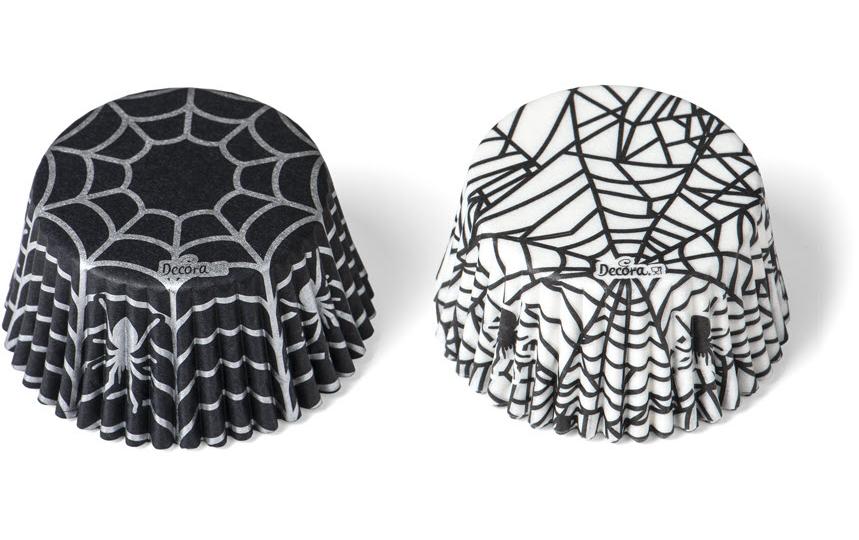 Decora Muffin-Backform Halloween Spinnen ø 5 cm, 1 Stück