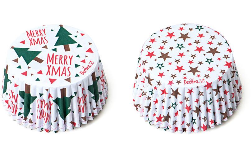 Decora Muffin-Backform Weihnachtsbaum ø 5 cm, Weiss, 1 Stück