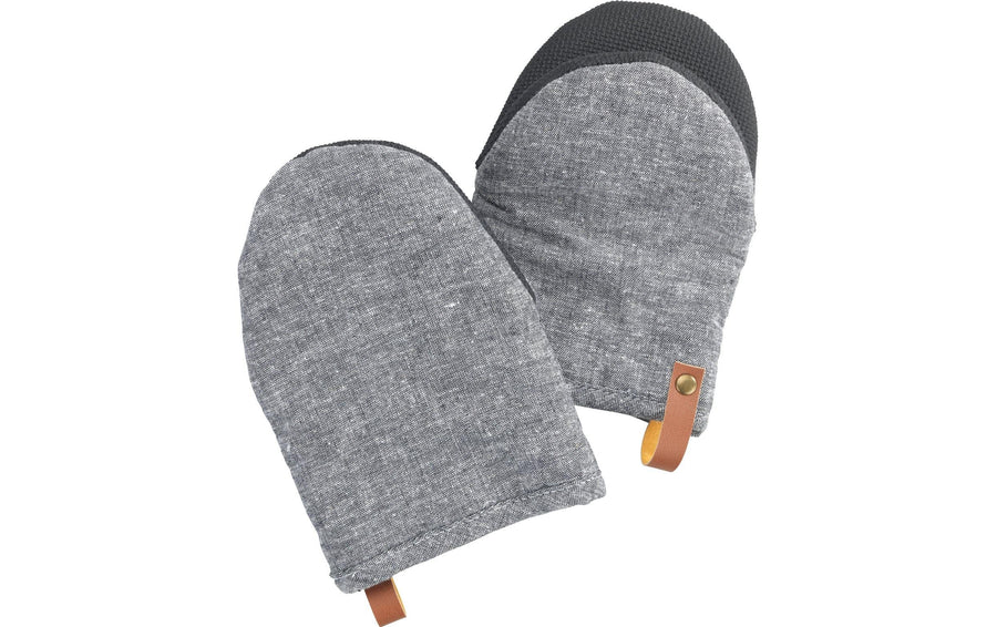 Wenko Topfhandschuhe Ada mini Grau Baumwolle Neopren 2er Set Grills & Feuerstellen Wenko