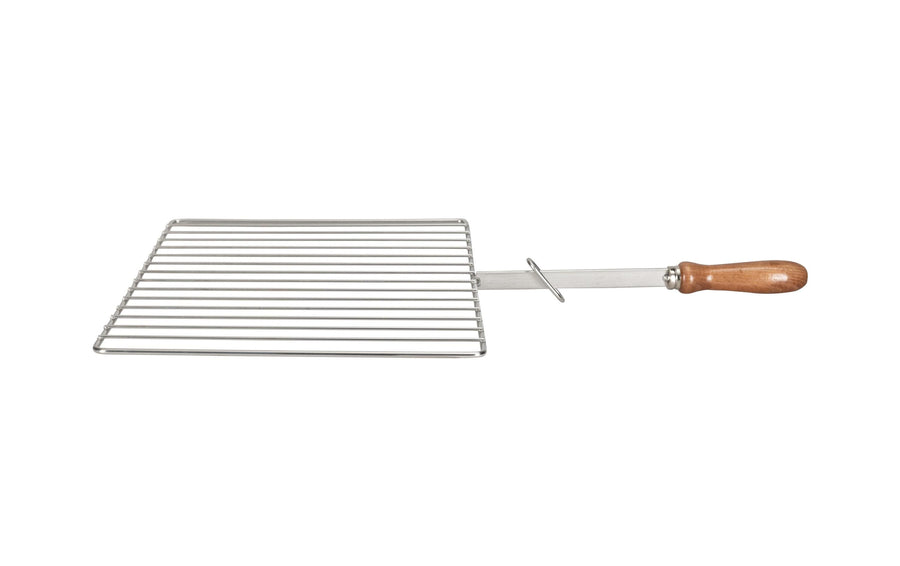 Grillrost Schwenkarm Stahl 42x35cm mit Holzgriffen Grills & Feuerstellen Nouvel