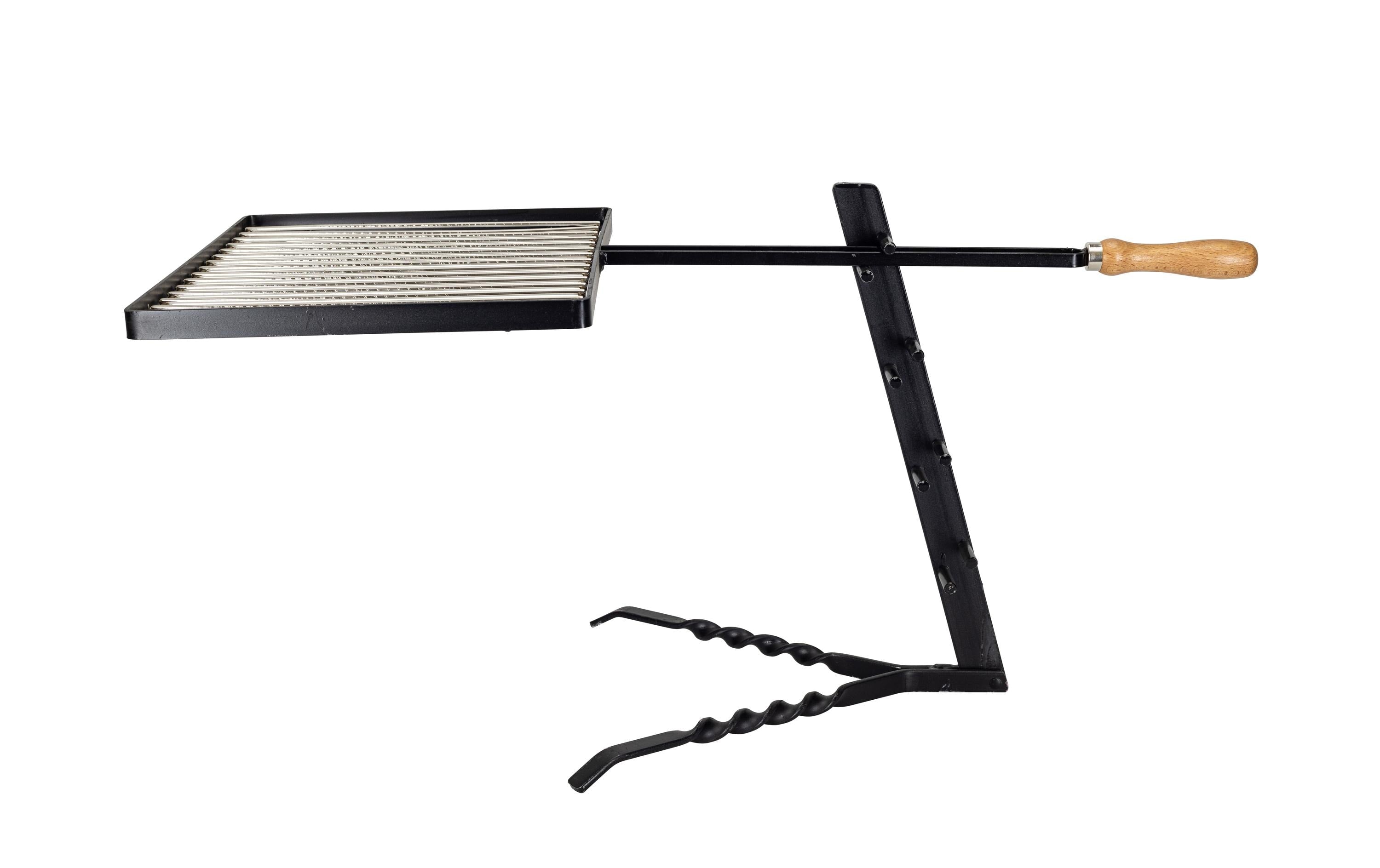 Klappgrill Camping-Grill höhenverstellbar aus Stahl 38x32 cm Grills & Feuerstellen Nouvel