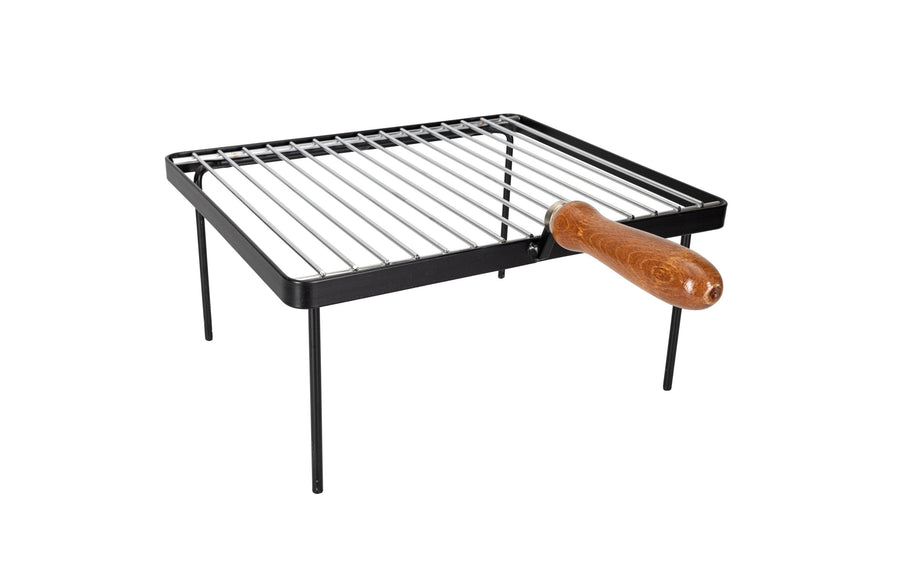 4-Fuss-Grill Camping-Grill aus vernickeltem Stahl 37 x 31 cm Grills & Feuerstellen Nouvel