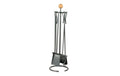 Kamingarnitur Stahl Holzgriff 73 cm mit Holzgriff Grills & Feuerstellen Nouvel