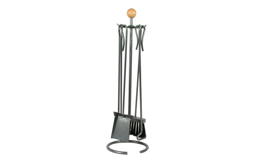 Kamingarnitur Stahl Holzgriff 73 cm mit Holzgriff Grills & Feuerstellen Nouvel
