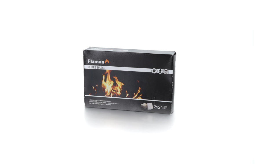 Flaman Grillanzünder Würfel 48er – praktische Anzündwürfel für Grillkohle und Holz Grills & Feuerstellen Flaman