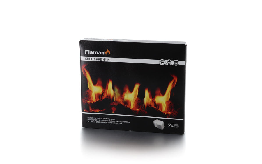 Flaman Anzündwürfel – 25 Stück zum Grillen Grills & Feuerstellen Flaman