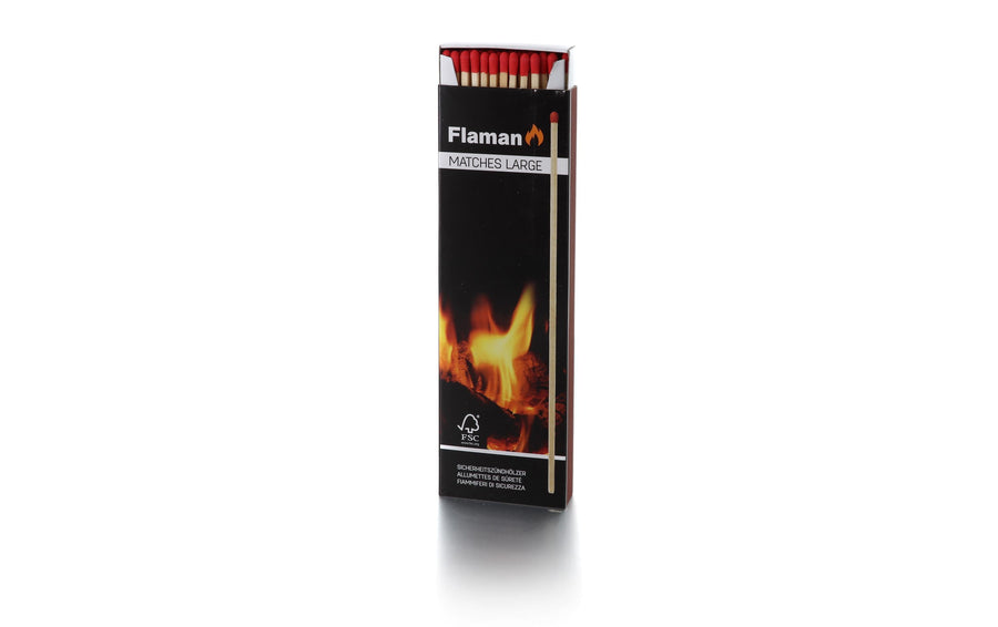 Flaman Streichhölzer XL Espe FSC 280 mm 60 Stück Grills & Feuerstellen Flaman